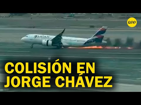 ¡LO ÚLTIMO! Avión colisiona en el Aeropuerto Internacional Jorge Chávez