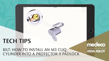 BILT: How To Install a Medeco M3 CLIQ Cylinder into a Protector II Padlock - Medeco Locks