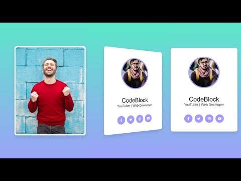 3D Flip Card on Hover using only HTML and CSS - YouTube