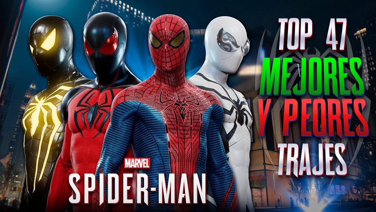 Top 47 Mejores Trajes de Marvel´s Spider-Man - YouTube