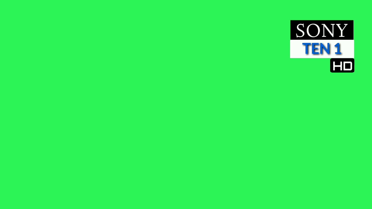 Sony ten 1 3D logo green screen layer