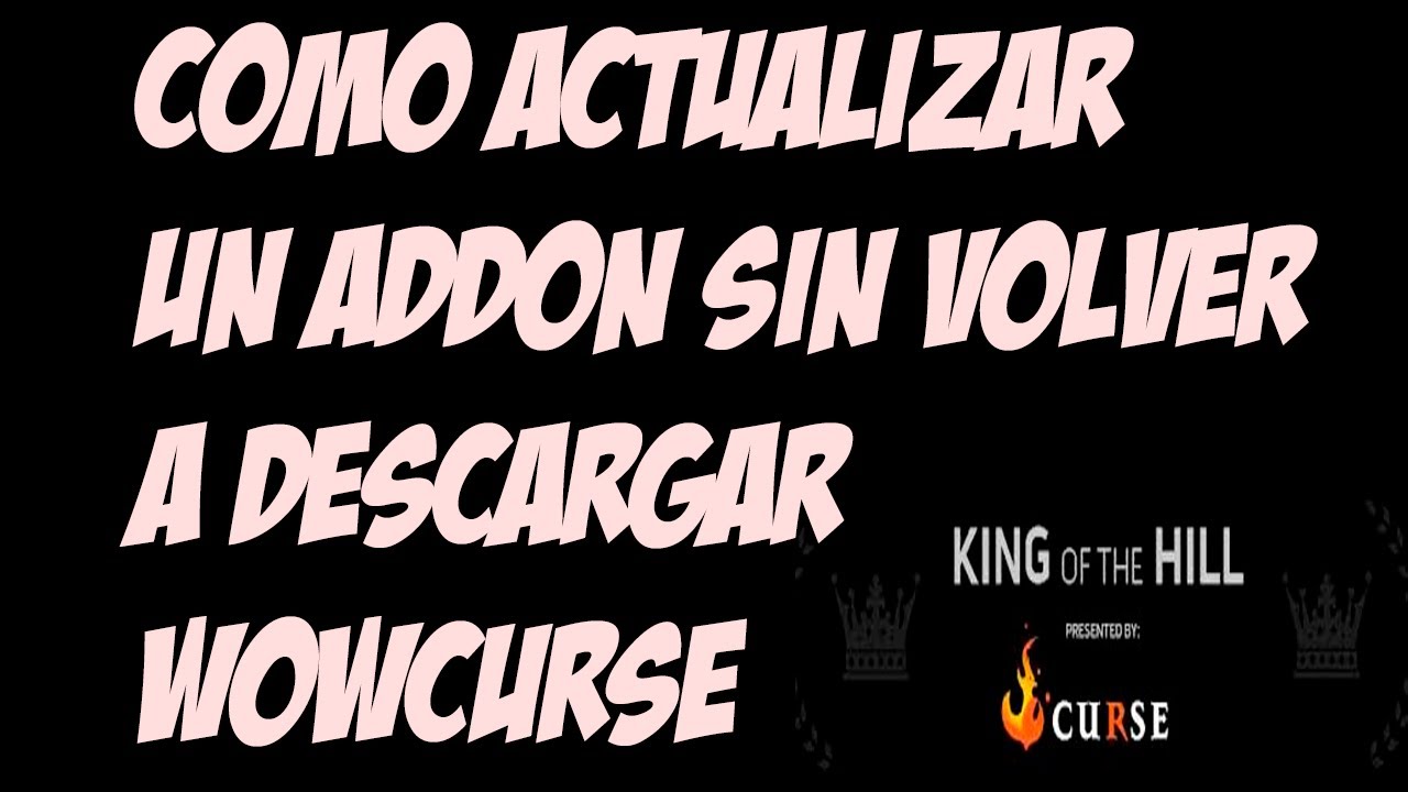 Como actualizar un addon wow y minecraft curse client youtube