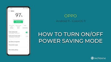 How to Turn On/Off Power saving mode - Oppo [Android 11 - ColorOS 11]