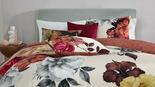Bebejan Carnelian Flora 5-Piece Reversible Comforter Set | Two Looks in One #comforterset #bebejan screenshot 4