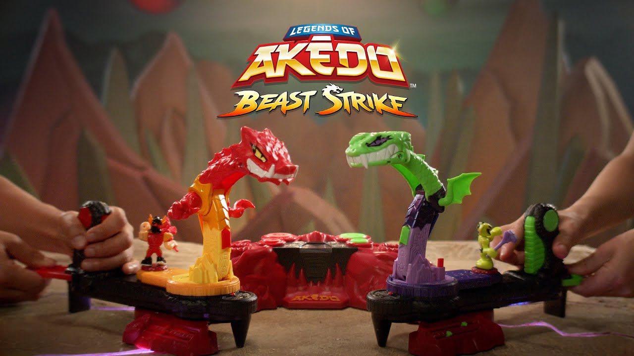 Akedo Beast Strike Serpent Fury Arena with 40+ Real Sound Effects And  Lights, Ages 6+