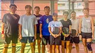 Playing with Singaporean Senior Pros Picklers in Bukit Batok, Singapore