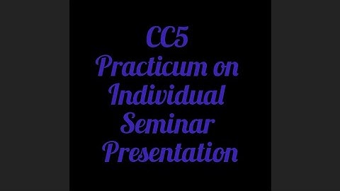 Individual seminar presentation Cc5 practicum b. ed ist semester #practicum #wbuttepa #ytshorts