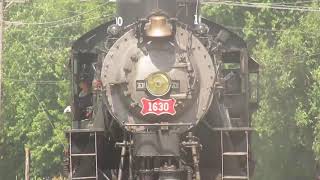 Frisco 1630 gets ready to run at the Illinois Railway museum