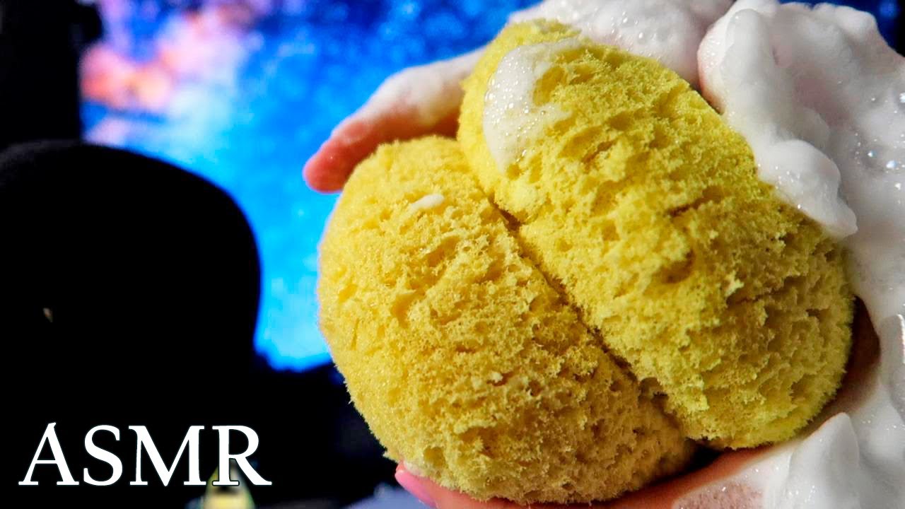 ASMR Sponge Squeezing for Sleep | Soapy Sponge Sounds | ASMR For Sleep & Relaxation