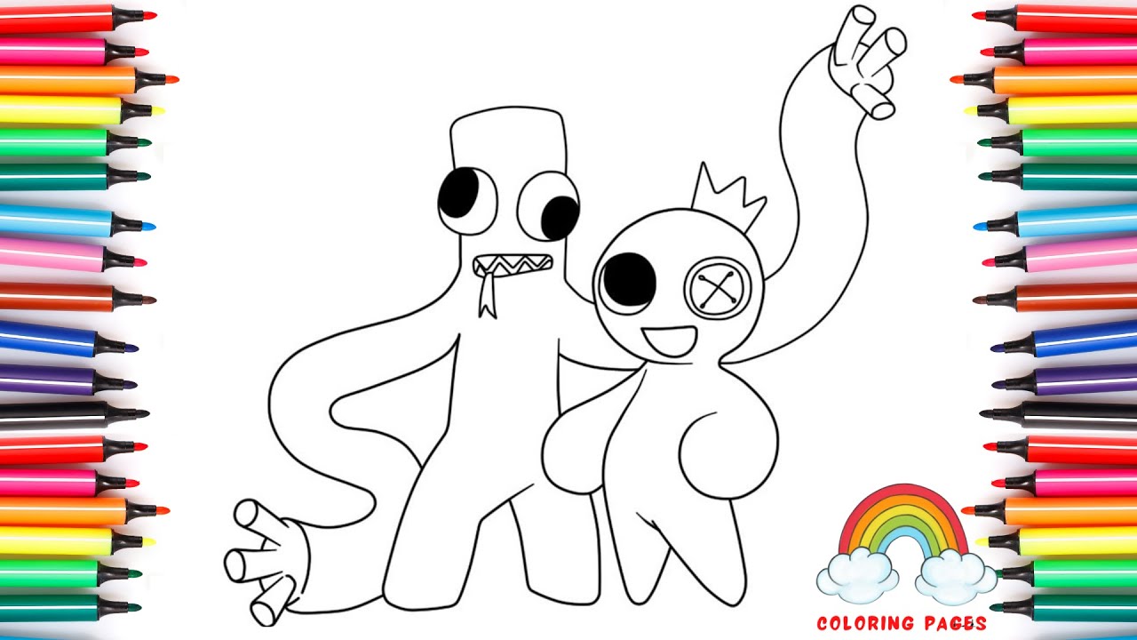 Orange Rainbow Friends Roblox in 2023  Coloring pages, Coloring pages for  kids, Drawings of friends