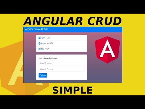 Video: ¿Cómo se usa crud en angular 7?