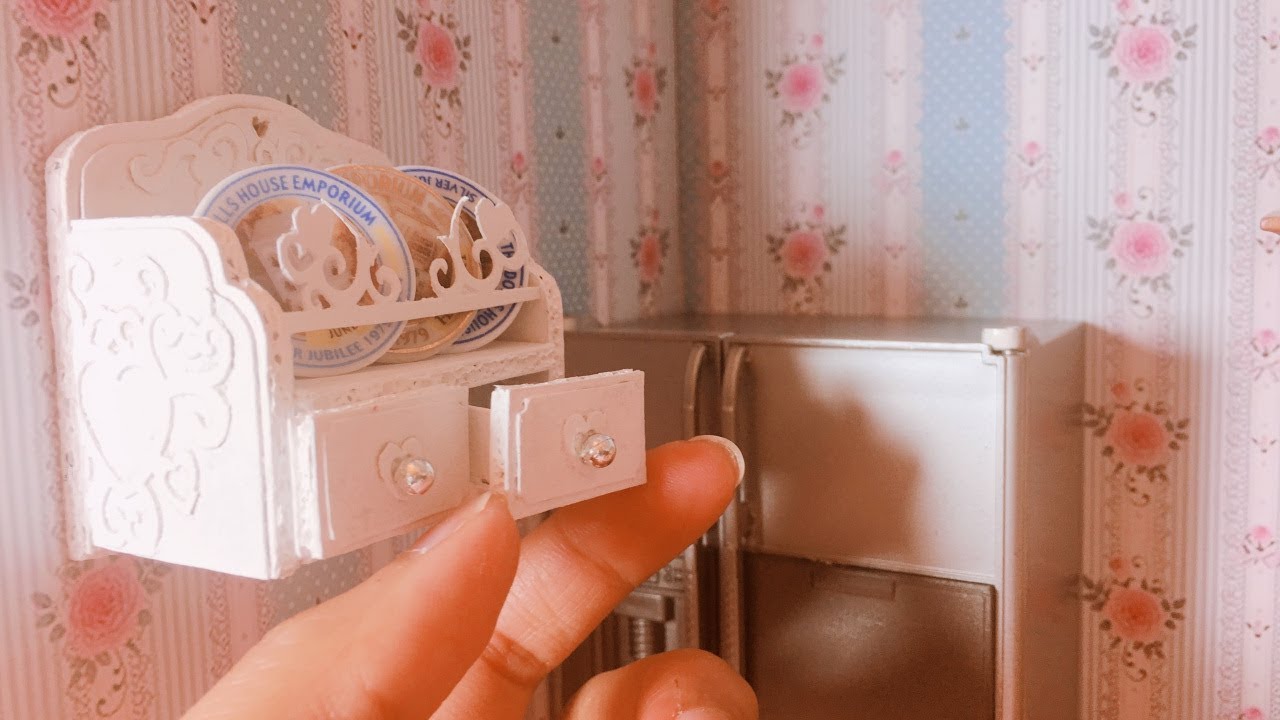 DIY Miniature shelf / cupboard / Spice rack - YouTube