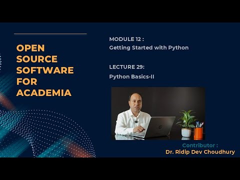 Lecture Video 29 Python Basics II - YouTube
