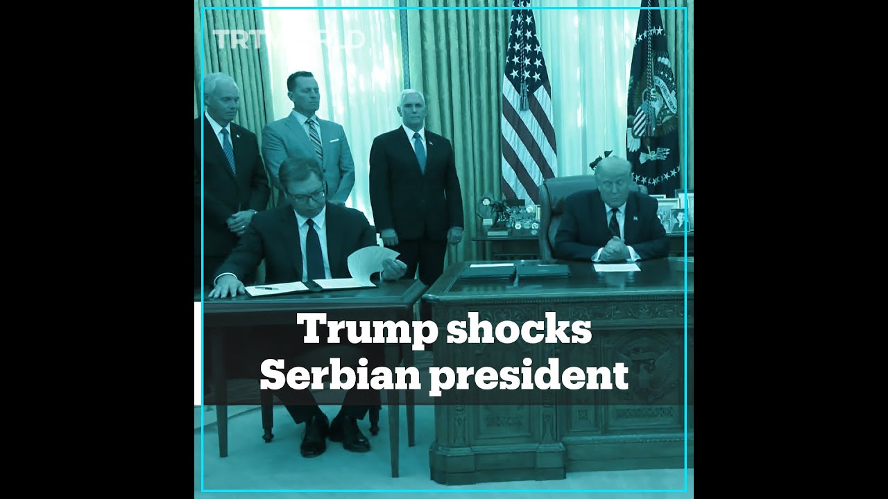 ⁣Trump puzzles Serbia's President Vucic