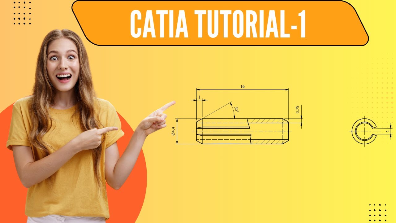 CATIA V5 Part Design Tutorial – Exercise No. 1 | Beginner Friendly