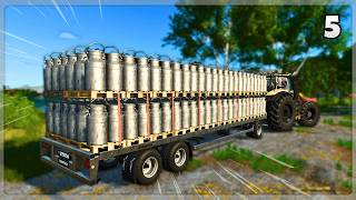 I Had To Haul A HUGE Load Of Goats Milk | FS25 Submerged Sanctuary Challenge Ep 5