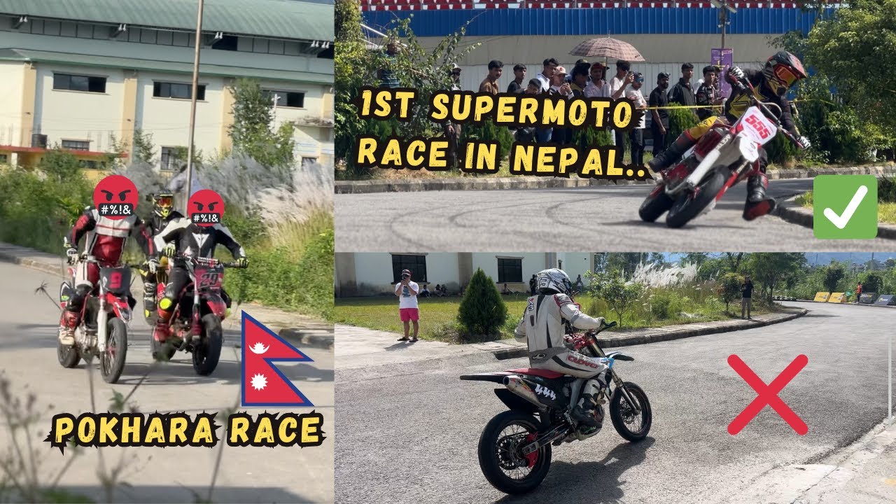 1ST SUPER MOTO RACING IN NEPAL || WINNER 