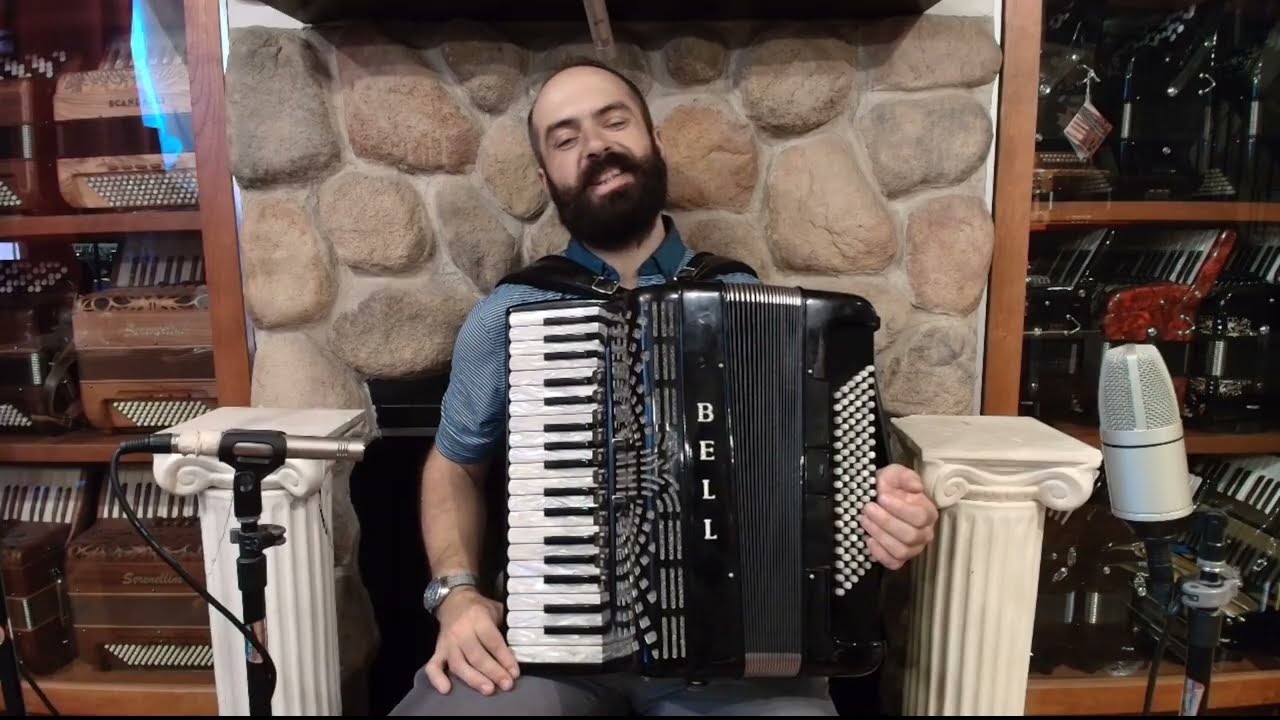8397 - Black Dino Baffetti Bell Piano Accordion LMMM 37 96 $3999