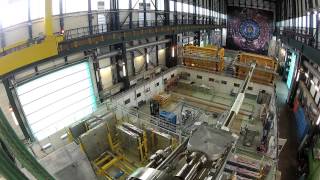 Removal of a section of the CMS beam pipe
