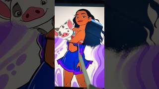 Moana. #funart #shortvideo #tiktok #disney #moana #animation #shorts