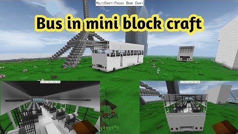 Bus🚌 in mini block craft