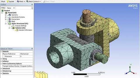 Static analysis of Universal Coupling using ANSYS workbench