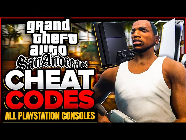 GTA San Andreas Cheat Codes ⚡️ PS2, PS3, PS4, and PS5