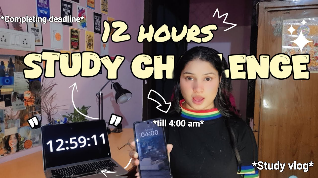 STUDY WITH ME📚🙇‍♀️ *completing deadlines*: focus study , making notes, lunch, reality ✨