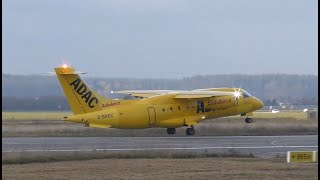 4K | D328JET - Aero-Dienst 'ADAC' take off at EDJA-Memmingen Airport | 12.2021
