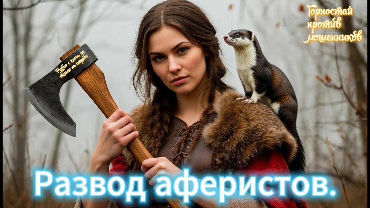 Горностай против мошенников. Развод холодненьких и не особо умненьких мошенников.