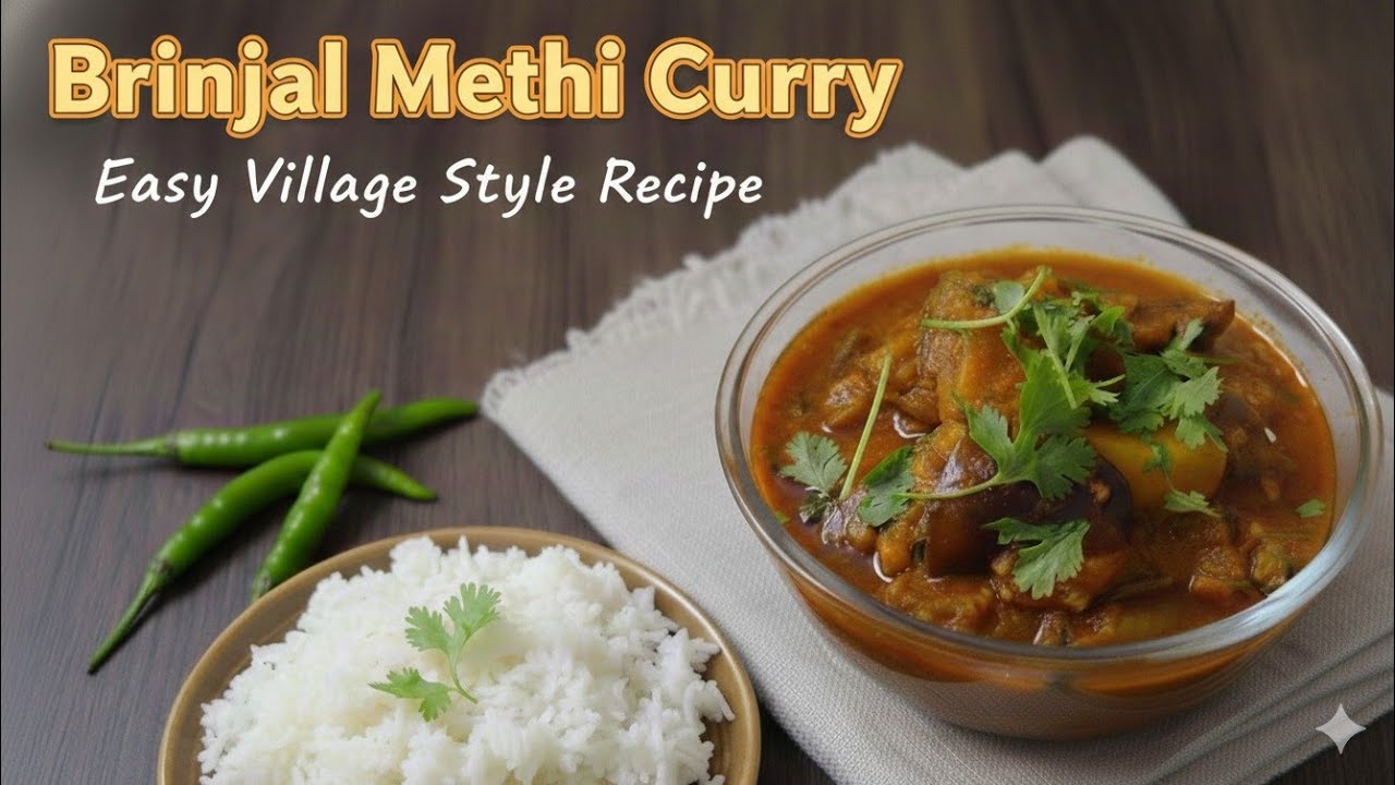 VANKAYA MENTHAM CURRY ||Tasty and easy recipe ||