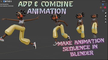 How to Make Animation Sequence In Blender 4.4 | Add & Combine Animation  (Easy Tutorial!)✨