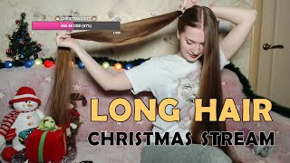 Christmas Long Hair Stream Hairstyles And Chatting Enru