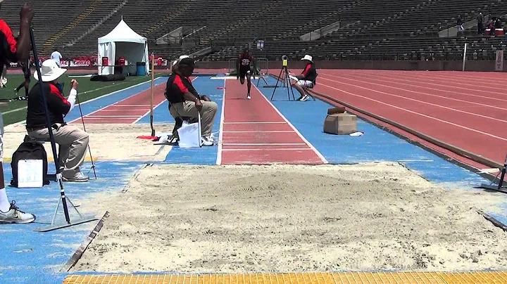 SWAC Outdoor Championships men decath long jump Er...