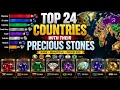 These 24 countries control the world’s most valuable gemstones #gemstones #worldfacts #countries 