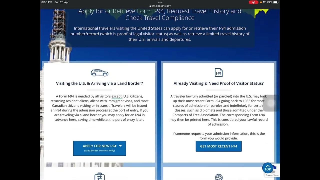 How to Download Your I-94 Form | Step-by-Step Guide - YouTube