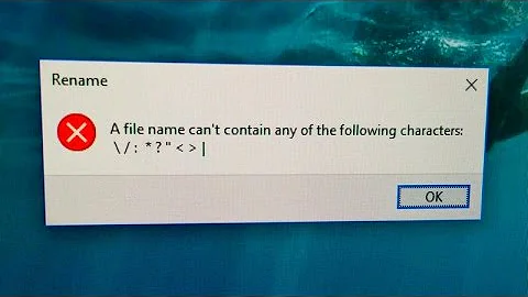 How to fix "A filename can't contain any of the following characters" error