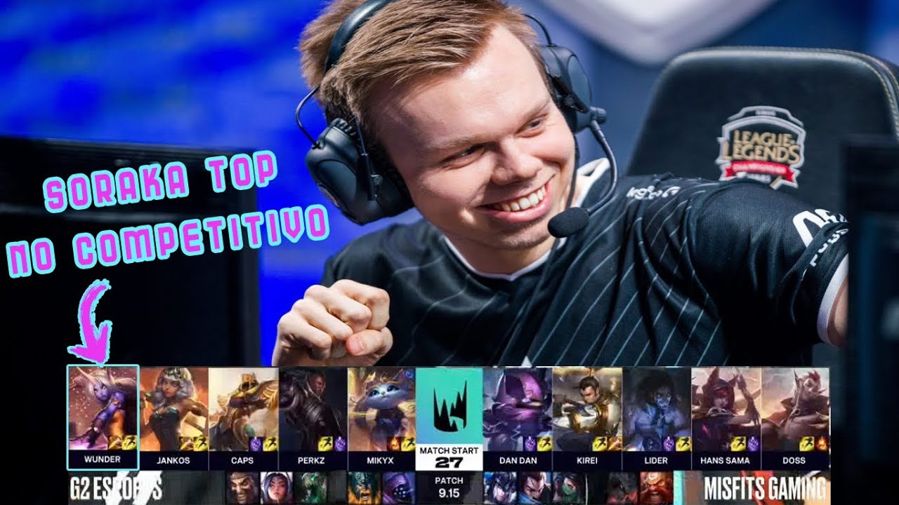 O DIA QUE O WUNDER JOGOU DE SORAKA TOP NA LEC