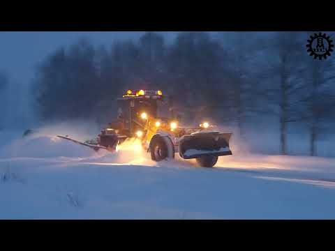 Mattsson 261S and Volvo L90F clearing a snowstorm for exactly 10 years ago