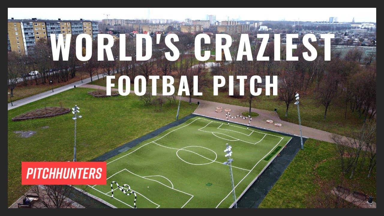 World's CRAZIEST football pitch - The Puckelbollplanen in Malmö