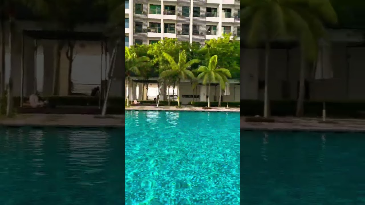 Best sunset view from infinity pool at Cybersquare