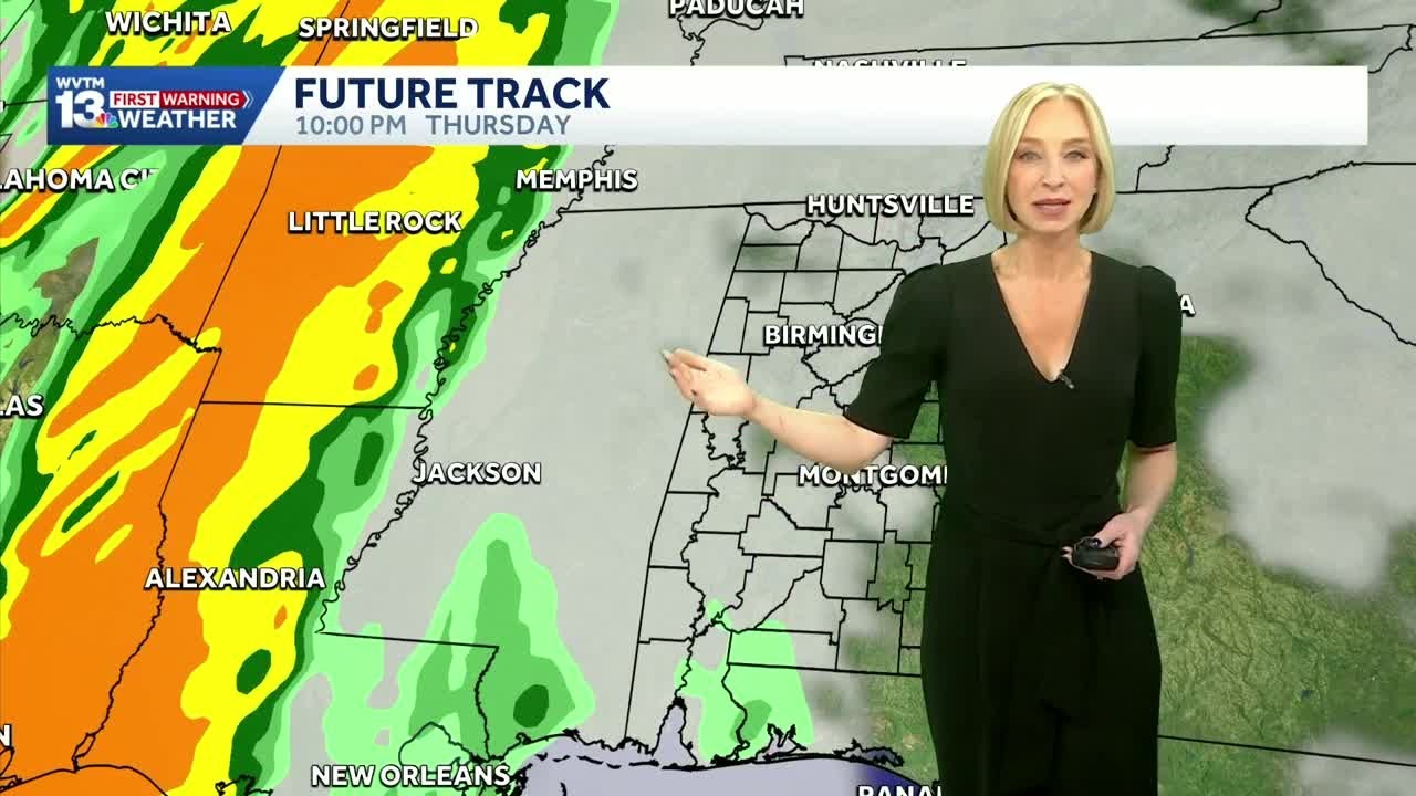 Warm and dry for Alabama through the weekend, but the chance for storms ...