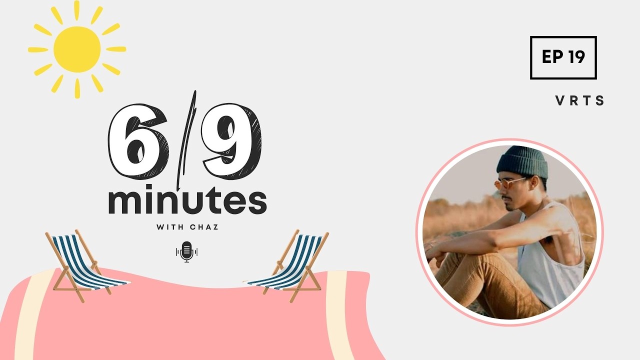Title card for episode 19 of 6 to 9 Minutes with Chaz, featuring guest VRTS