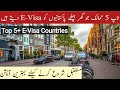 Top 5 Countries For E-Visa From Pakistan - Best 5 Countries For E-Visa - Every Visa - Hindi/Urdu