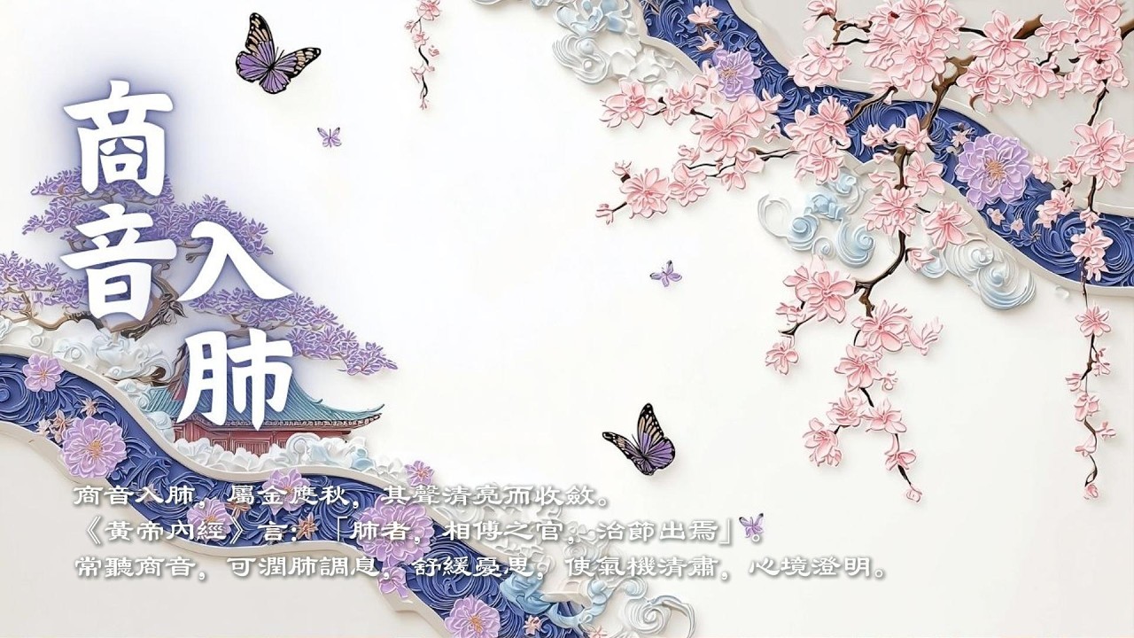 五音金律入肺｜商音調氣安神・舒悲理氣・清心靜養之音｜中醫聲波療癒・Shang Tone Relaxing Music ｜Zen Meditation & Relaxation Music