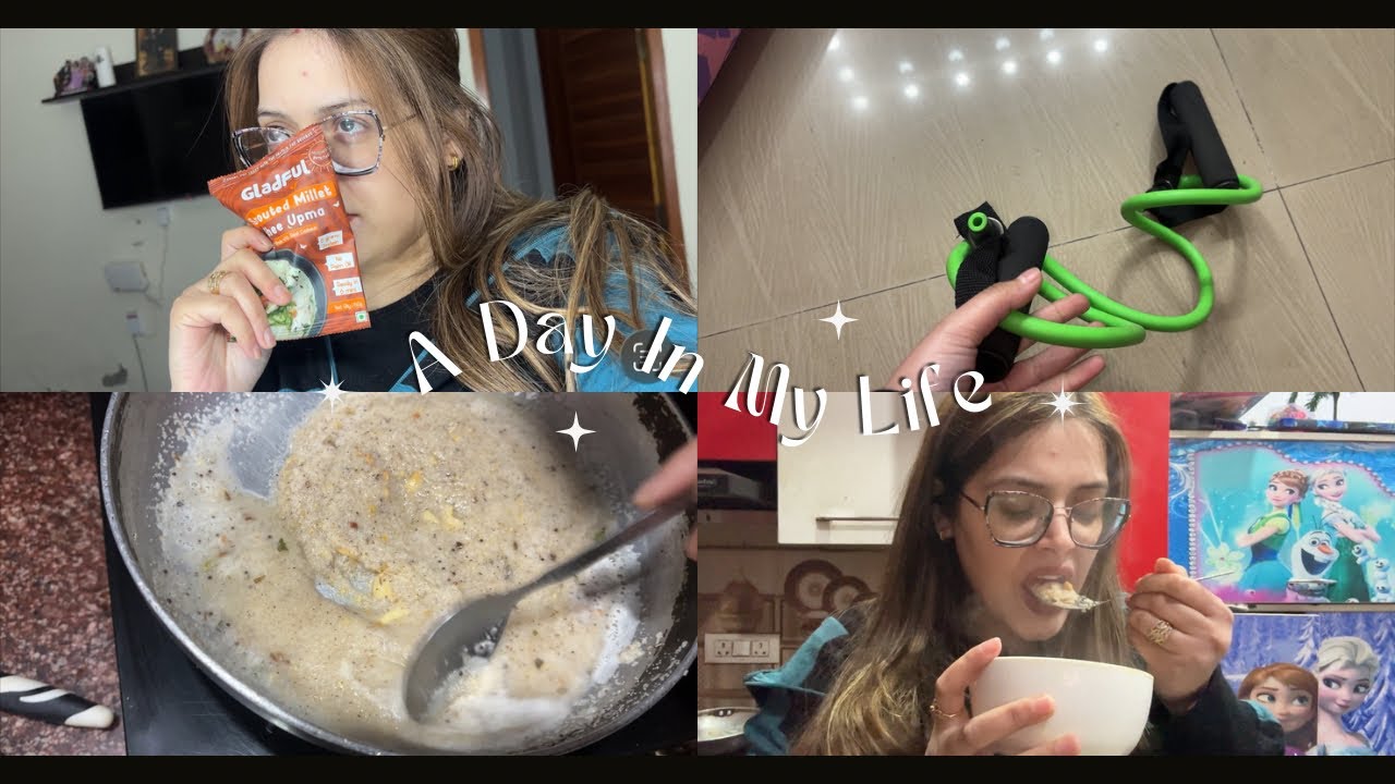 Day 22 | First time having Upma 😄 | Finally back to workouts 💥