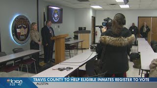 Travis County to help eligible inmates register to vote