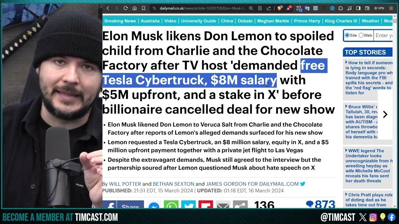 Elon Musk HUMILIATES Don Lemon On HIS OWN Show, Don Sent INSANE DEMANDS Setting Up Elon To Fire Him