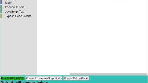 Blockly/Text2Code Introduction 6: Exercise 1