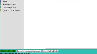 Blockly/Text2Code Introduction 6: Exercise 1